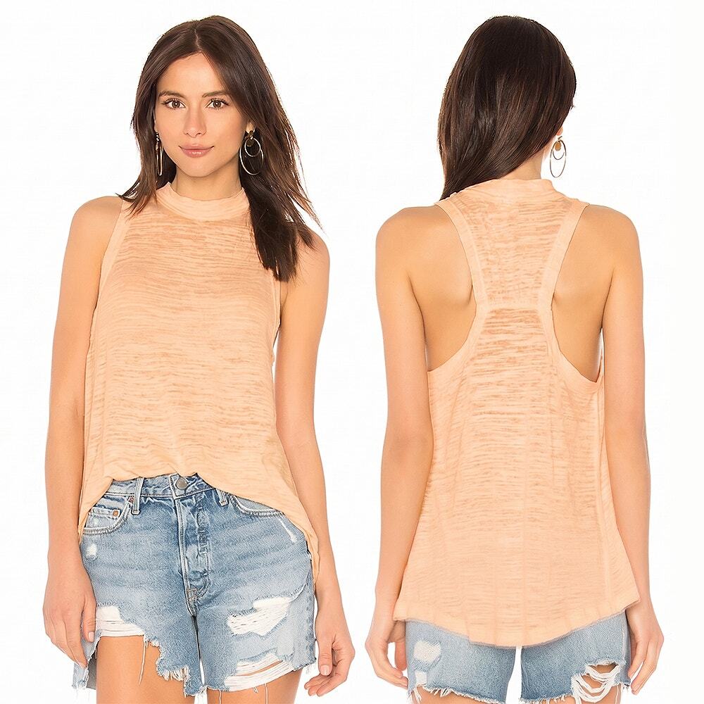 Free People - We The Free Brisbane Tank Top - Peach - M